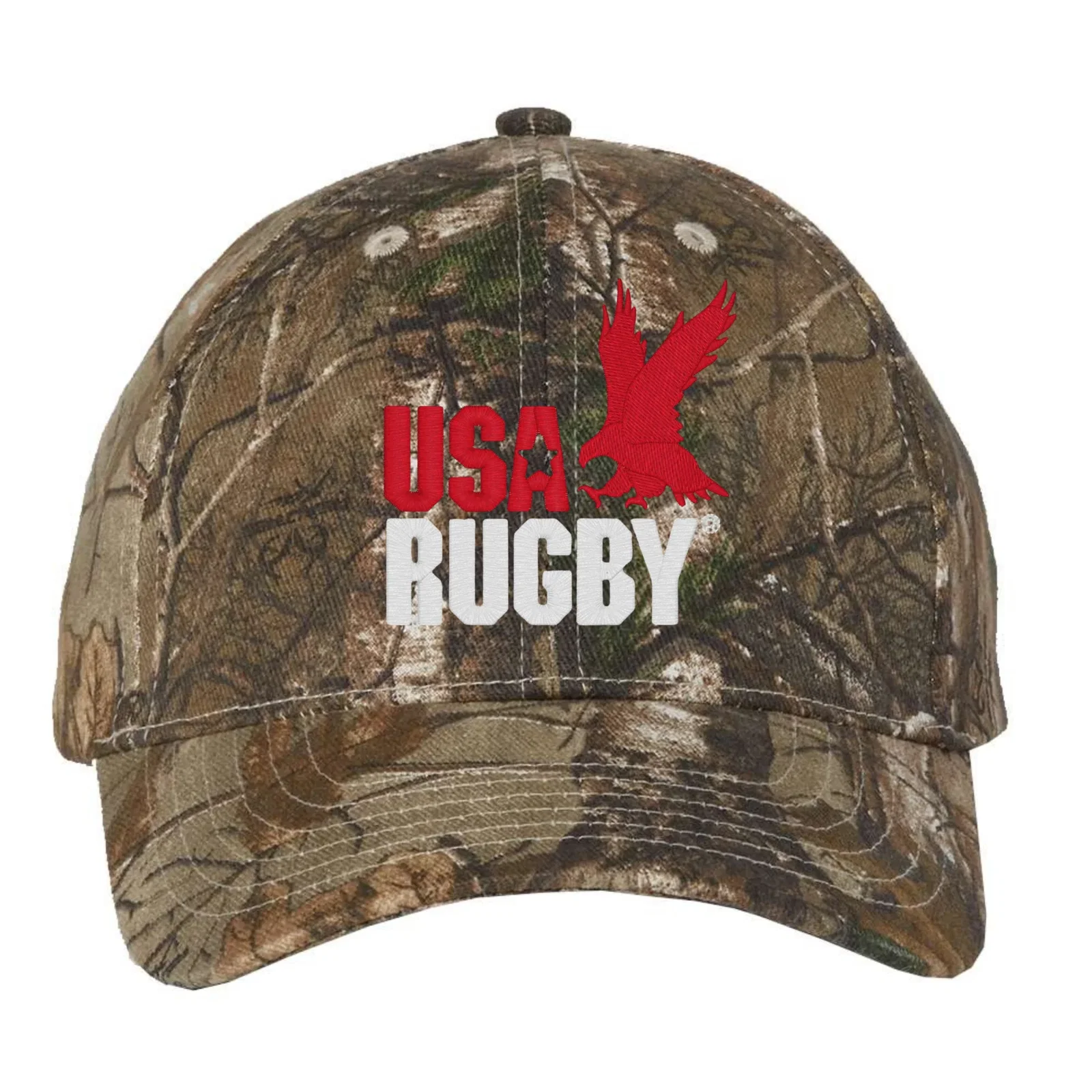 Image of USA Rugby Throwback Licensed Camo Cap - Realtree Xtra