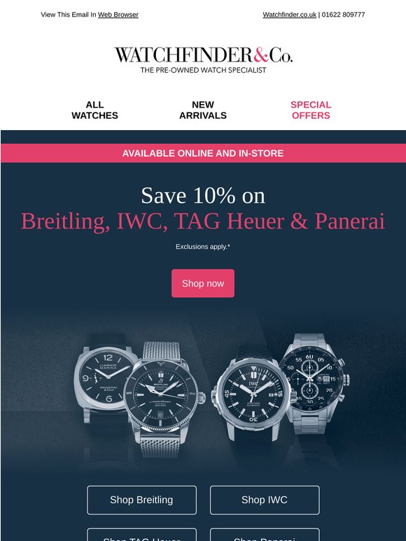 Save 10% on these iconic brands