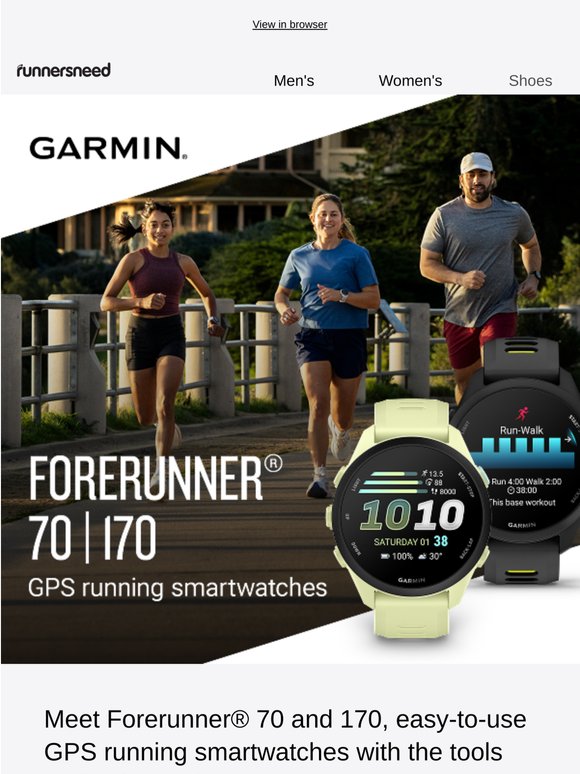 NEW Garmin Forerunner 70 & 170 ⌚