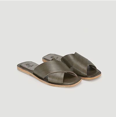 Pantolette aus Nappaleder