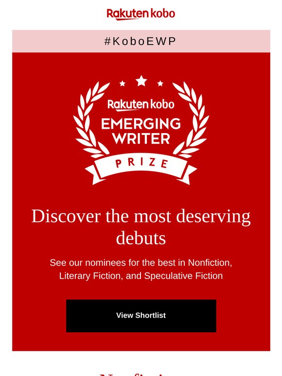 Announcing the shortlist for the 2026 Emerging Writer Prize