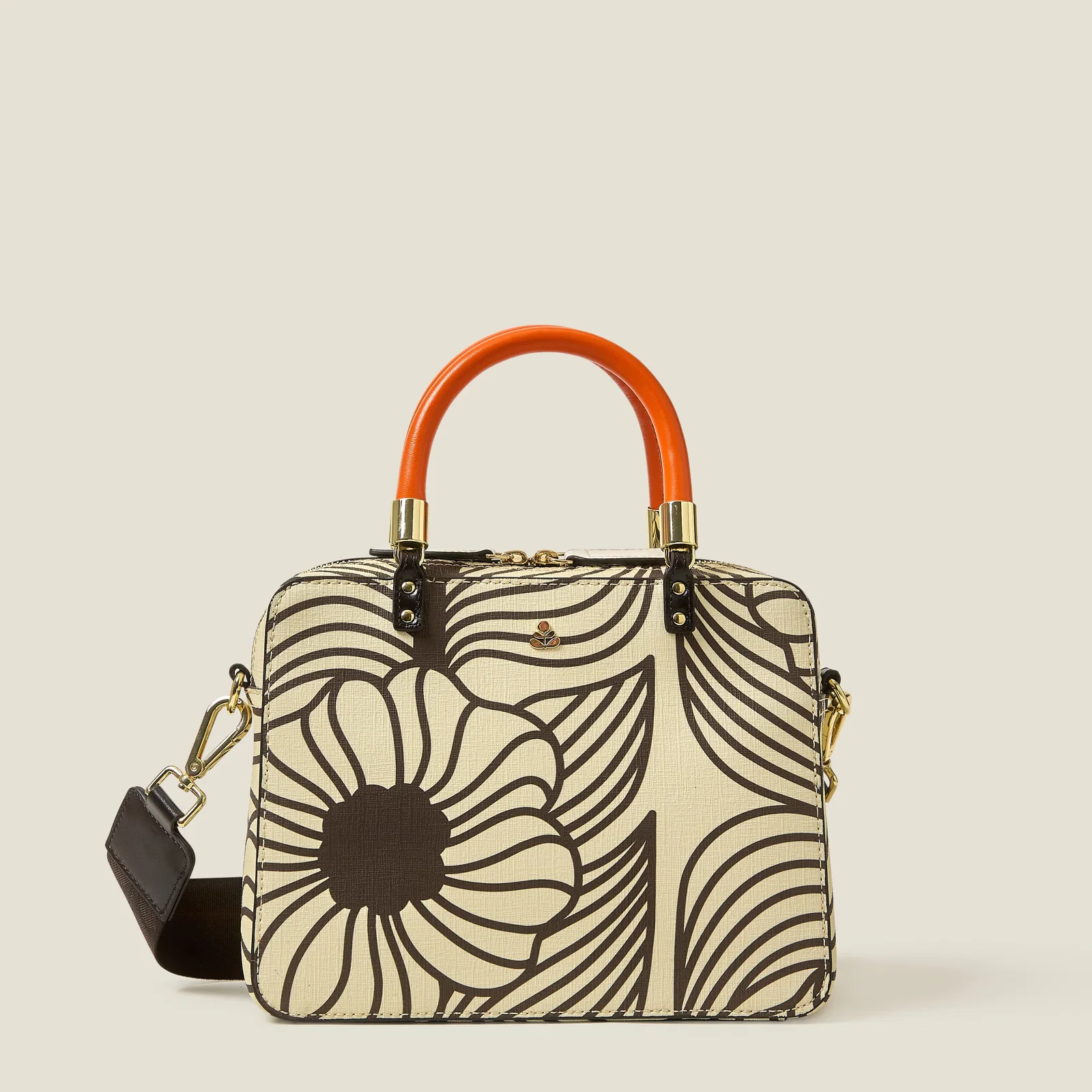 Image of Medium Block Handbag - Moonflower Desert