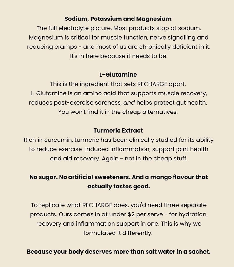 recharge ingredients