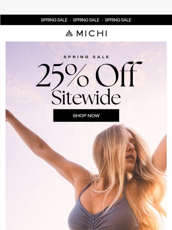 Spring Sale: 25% Off Bestsellers