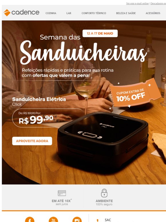 Mais Praticidade e Com Cupom de 10% OFF ﻿⏰