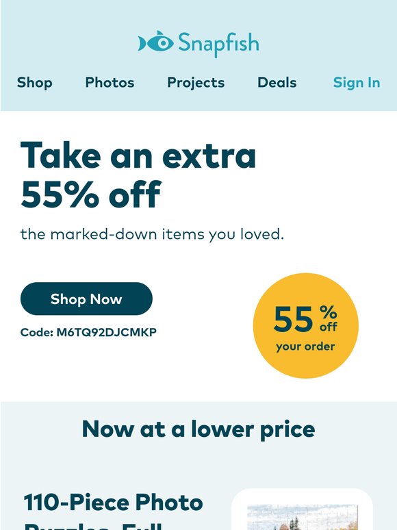 Final day for an extra 55% off your marked-down faves!