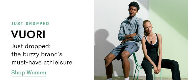 New from Vuori: Now on Shopbop