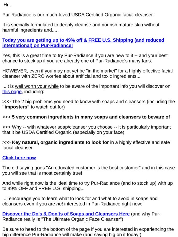 Organic Face Cleanser for Mature Skin