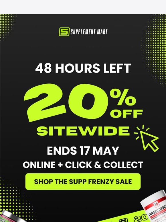 48 HOURS LEFT FOR 20% OFF! ⏰