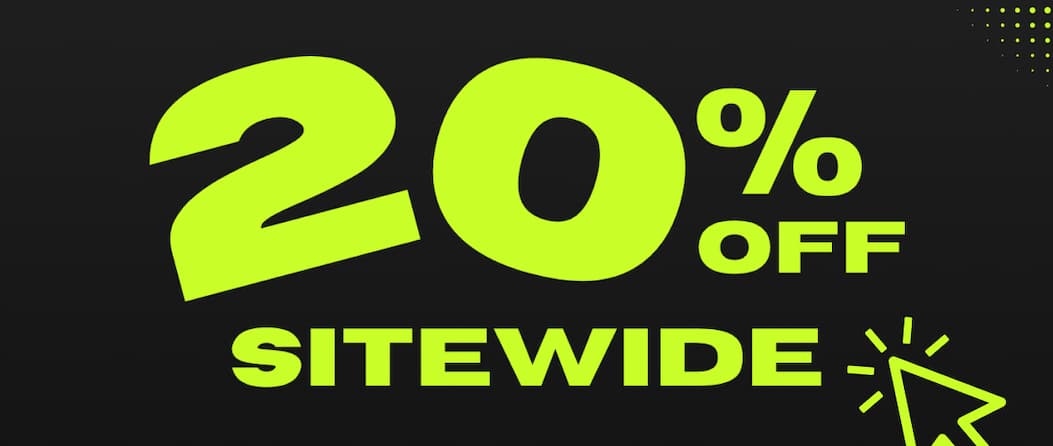 20% OFF SITEWIDE