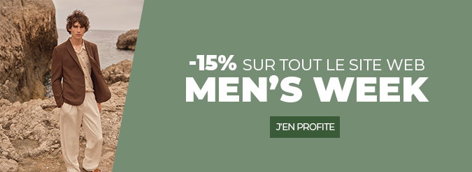 MEN'S WEEK -15% sur TOUT le site