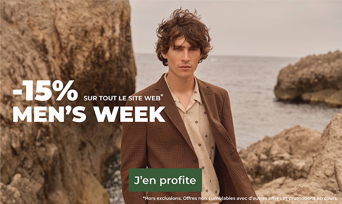 MEN'S WEEK -15% sur TOUT le site