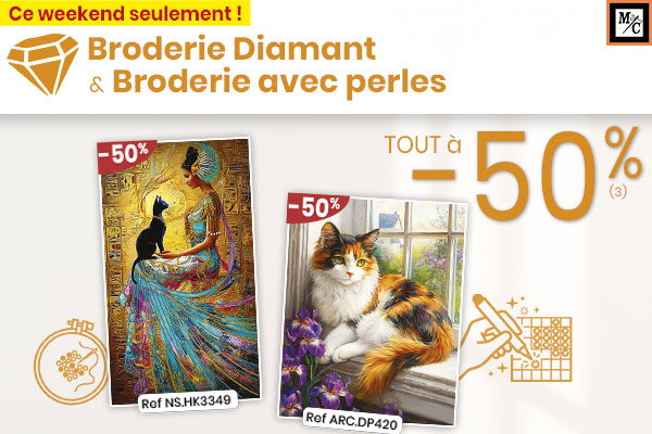Broderie Diamant et perles