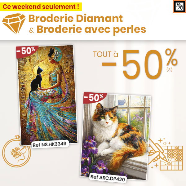 Broderie Diamant et perles