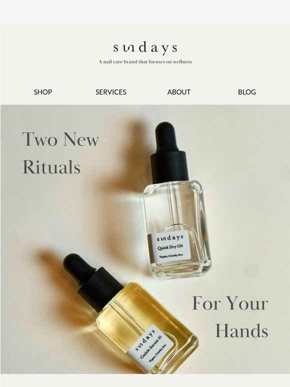 Two New Rituals for Your Hands💅✨