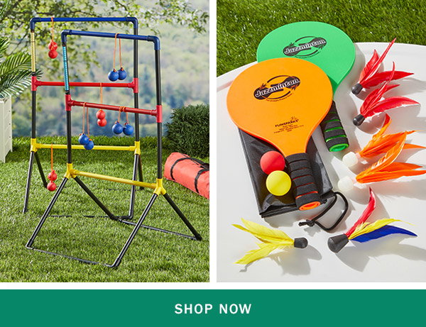 Shop Now. Portable Ladder Ball Game Set, Deluxe Paddle Ball Game