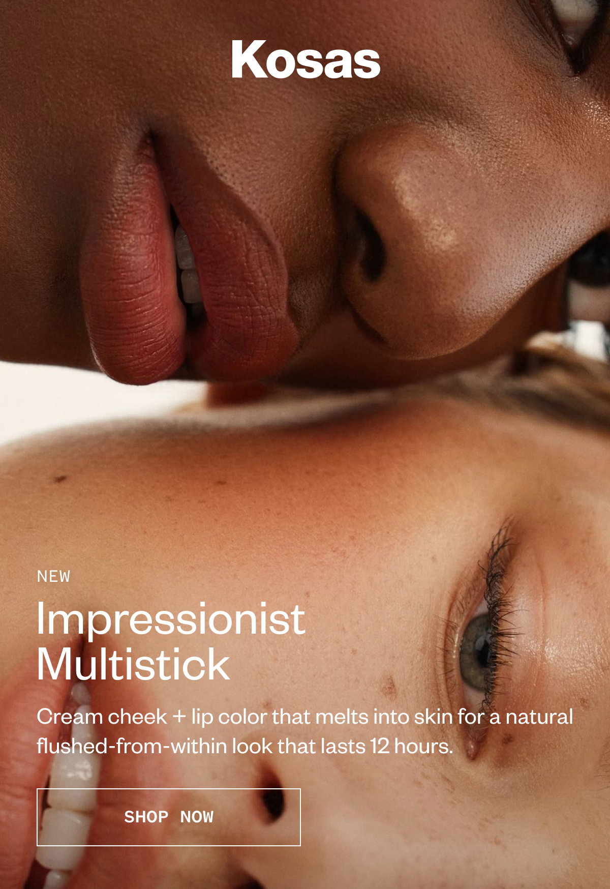 Cream cheek + lip color that melts into skin for a natural flushed-from-within look that lasts 12 hours.
