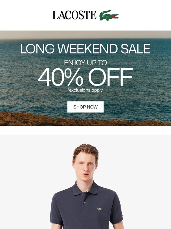 ENJOY UP TO 40% OFF.