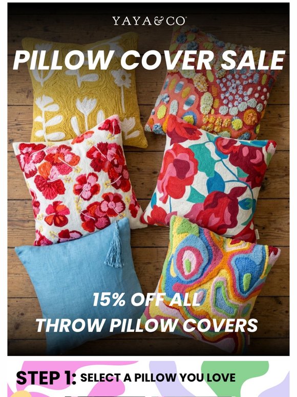 The pillows you've had your eye on are on SALE NOW.