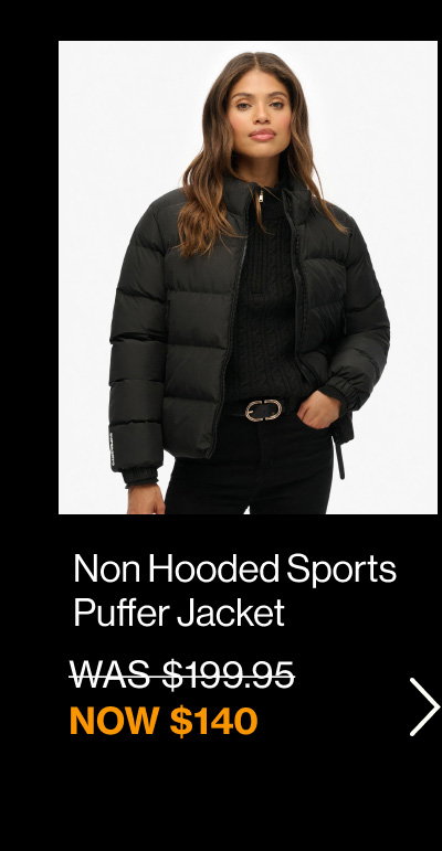 Non Hooded Sports Puffer Jacket