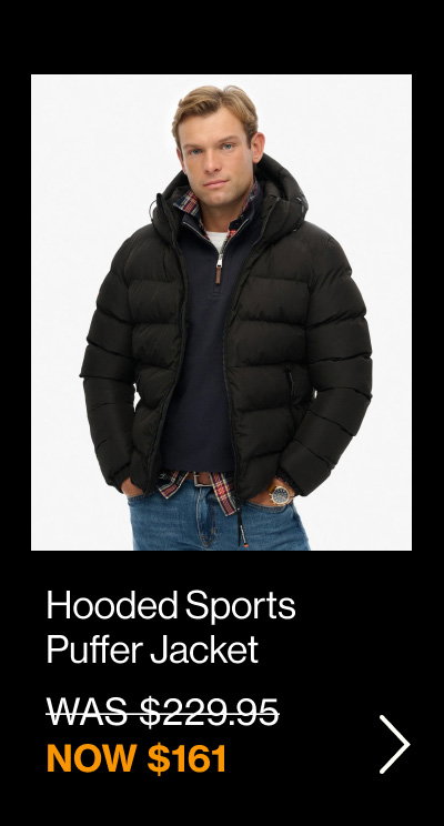 Hooded Sports Puffer Jacket