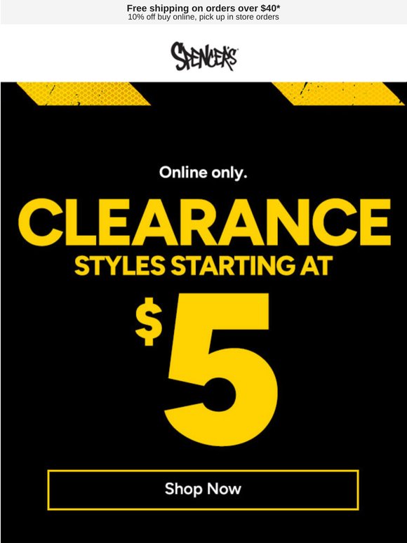 Hundreds of clearance styles 🤫