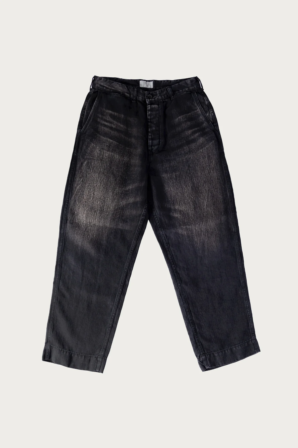 Image of USMC HBT Linen Pants - Black