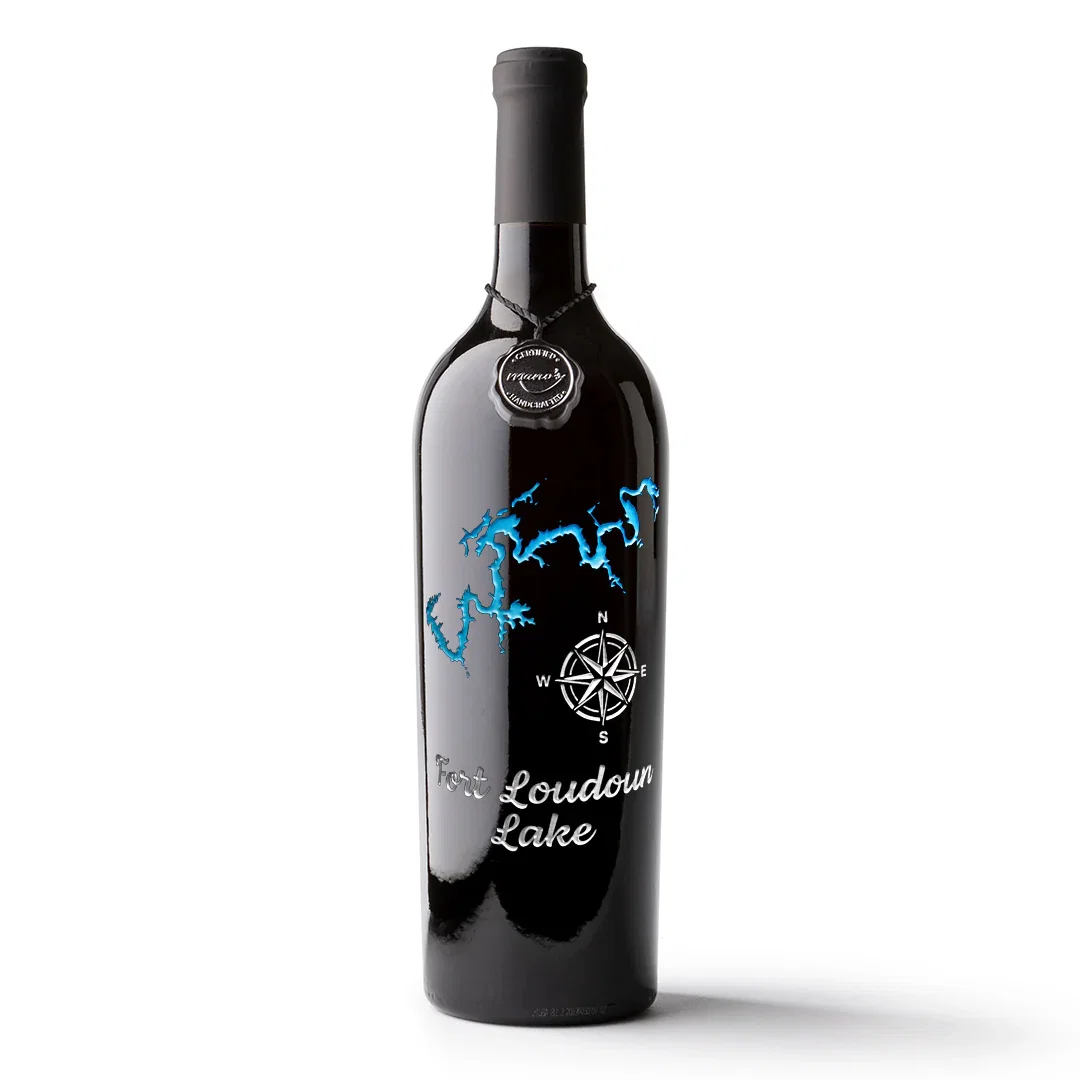 Image of Fort Loudon Lake Etched Wine