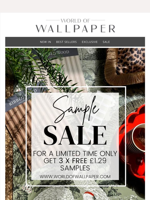It starts with a sample... 3 x Free samples – Code inside