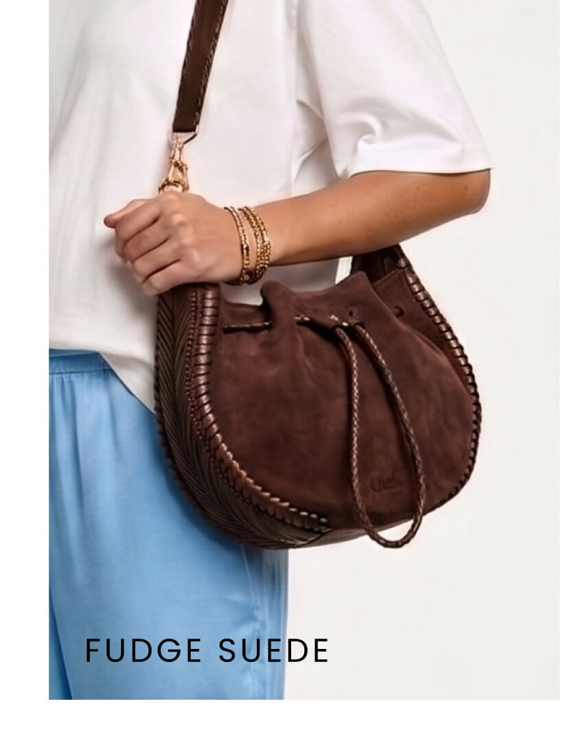 All For Love Drawstring Fudge Suede