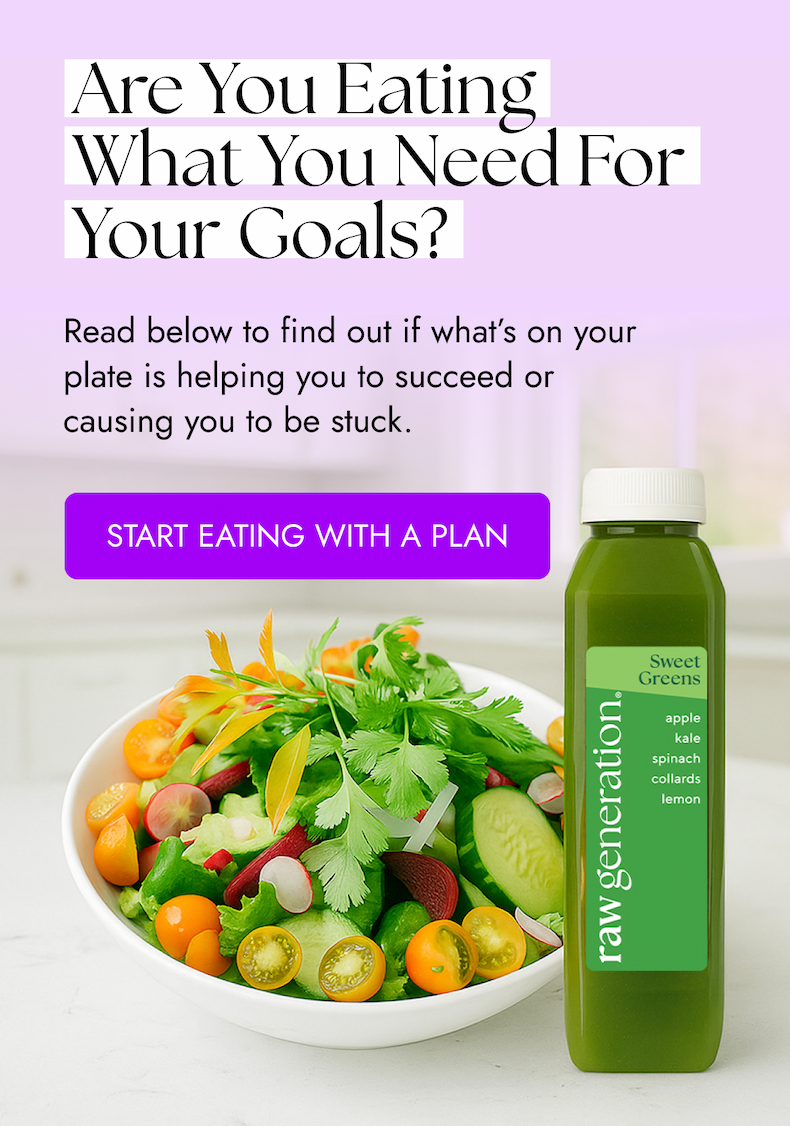 Are you eating what you need for your goals? Read below to find out if what’s on your plate is helping you to succeed or  causing you to be stuck. START EATING WITH A PLAN
