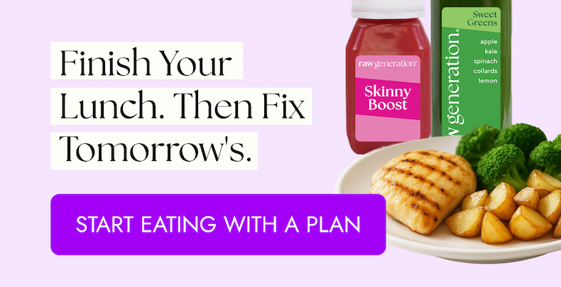 Finish your lunch. Then fix tomorrow's. START EATING WITH A PLAN