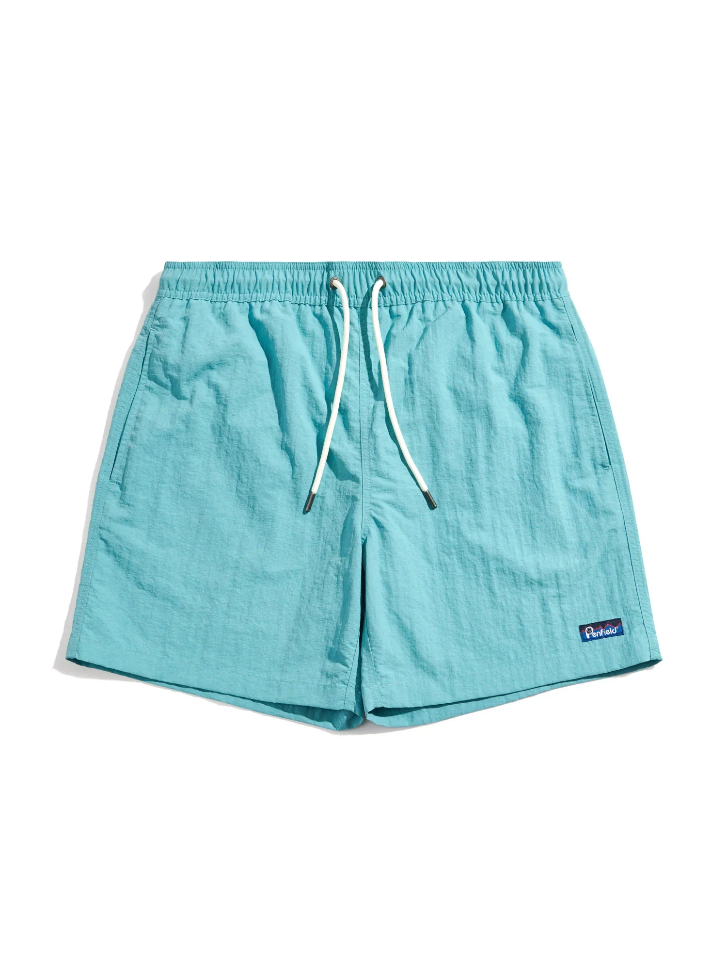 Image of Packable Swim Short in Dusty Turquoise