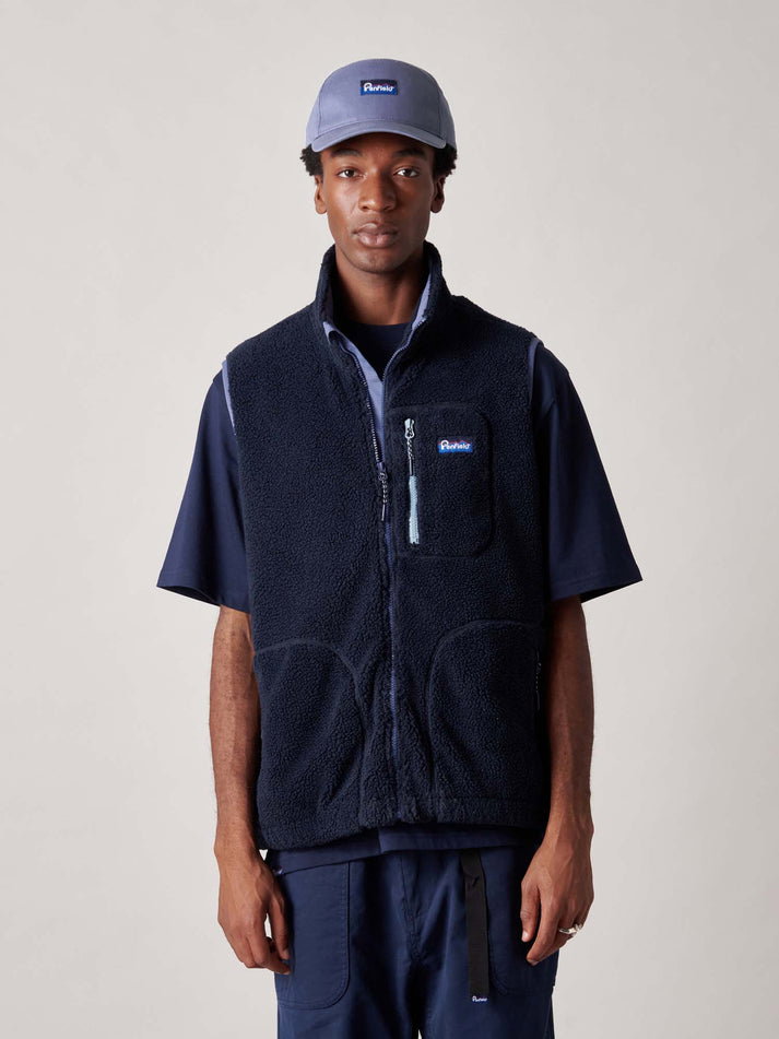 Trailblaze Fleece Vest in Navy Blue
