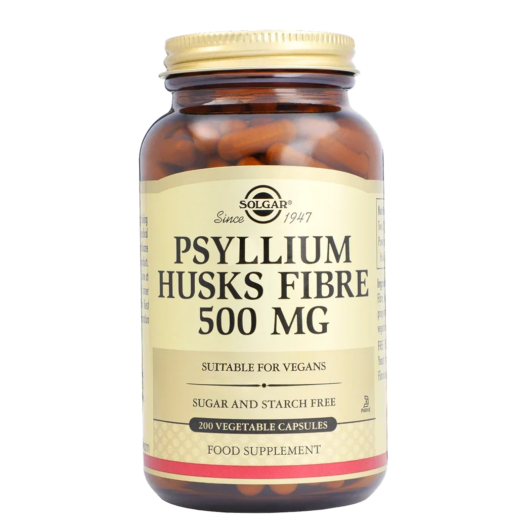 Solgar Psyllium Husks Fibre 500mg 200 Vegi Capsules