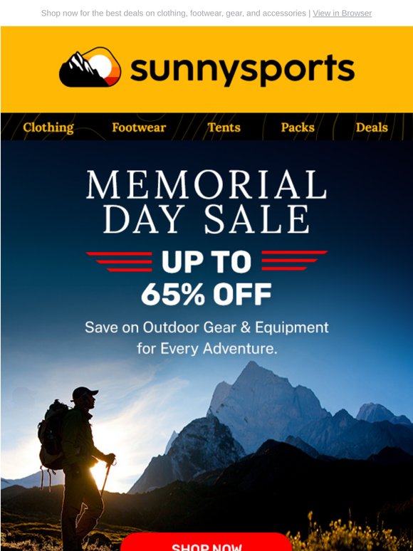 Memorial Day Deals: Up to 65% Off on Your Favorites Brands