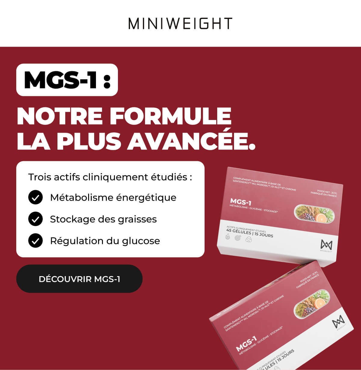 Notre formule la plus avancée.