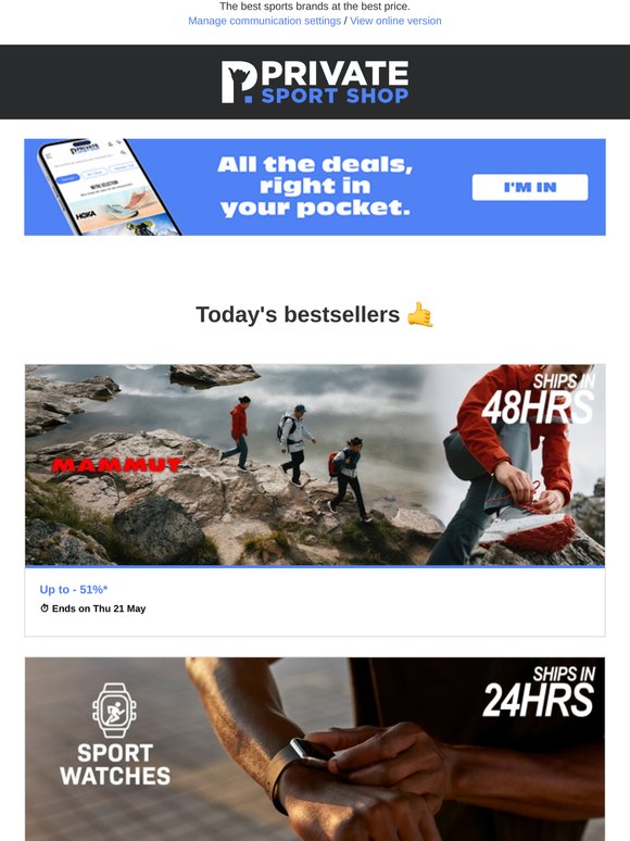 Mammut up to -51% off | Sport Watches, Penfield, Ixon, Horseware...