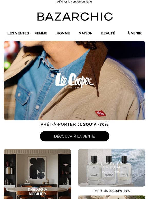 Lee Cooper, Kevin Murphy, Chaises & Mobilier... Votre rendez-vous quotidien