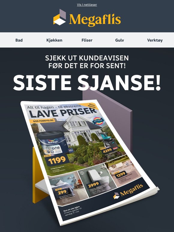 Psst.. siste sjanse til å gjøre et kupp i et av våre varehus!