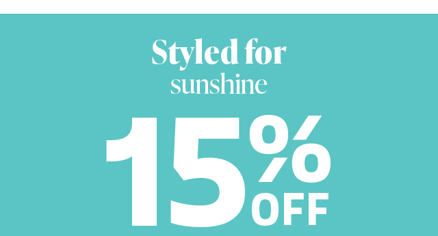 Plan your style, not the weather