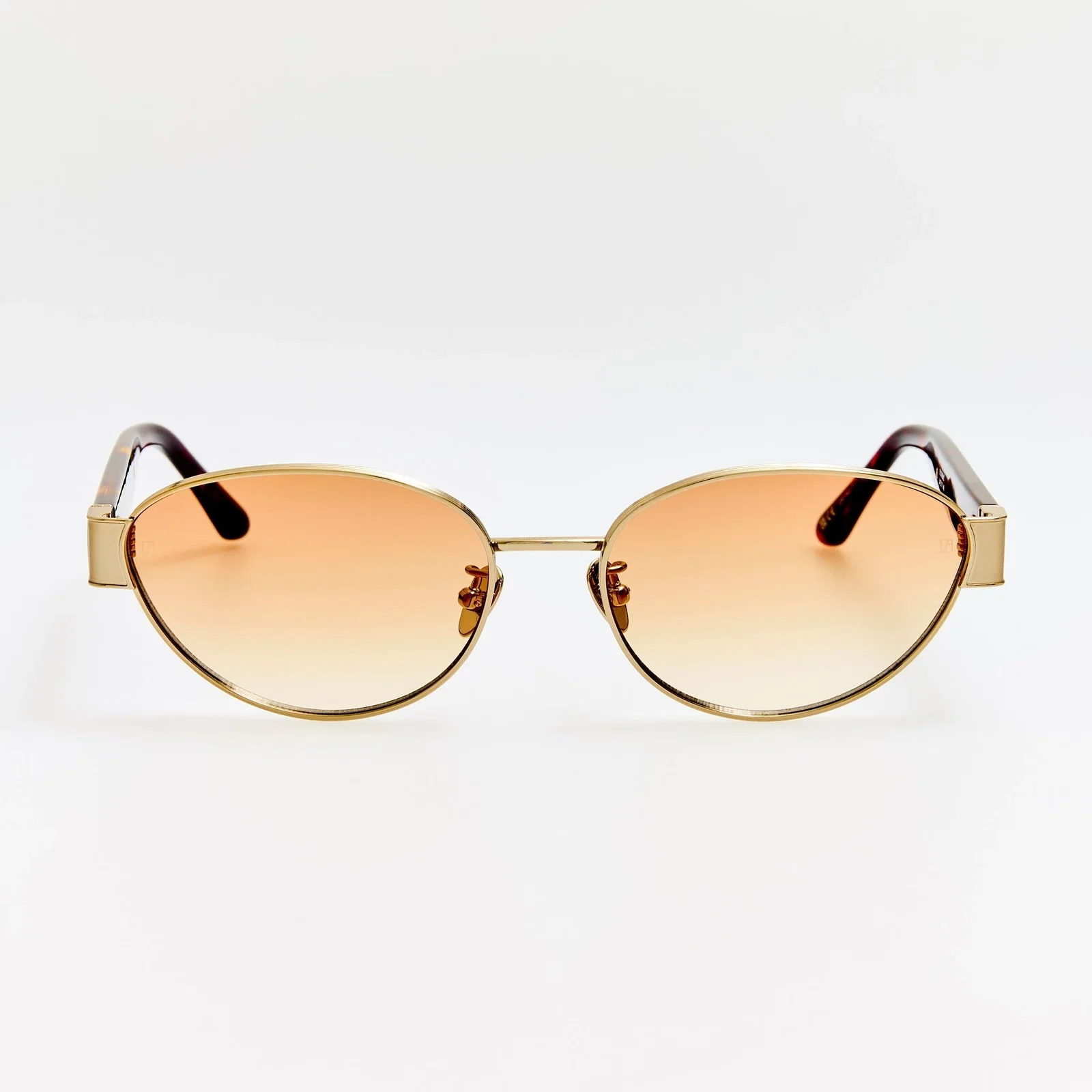 Image of Sheri Sunglasses in 22K Gold and Camel