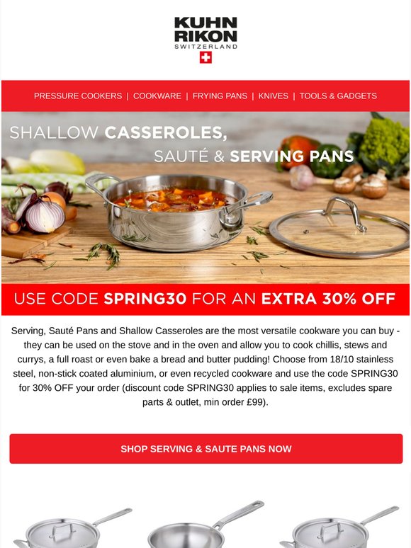 Discover versatile cookware at spring sale prices