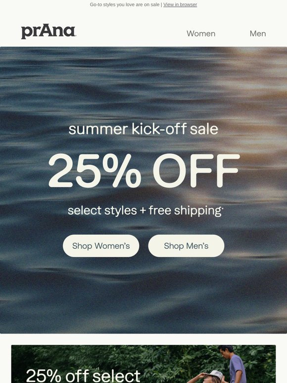 25% Off Starts TODAY