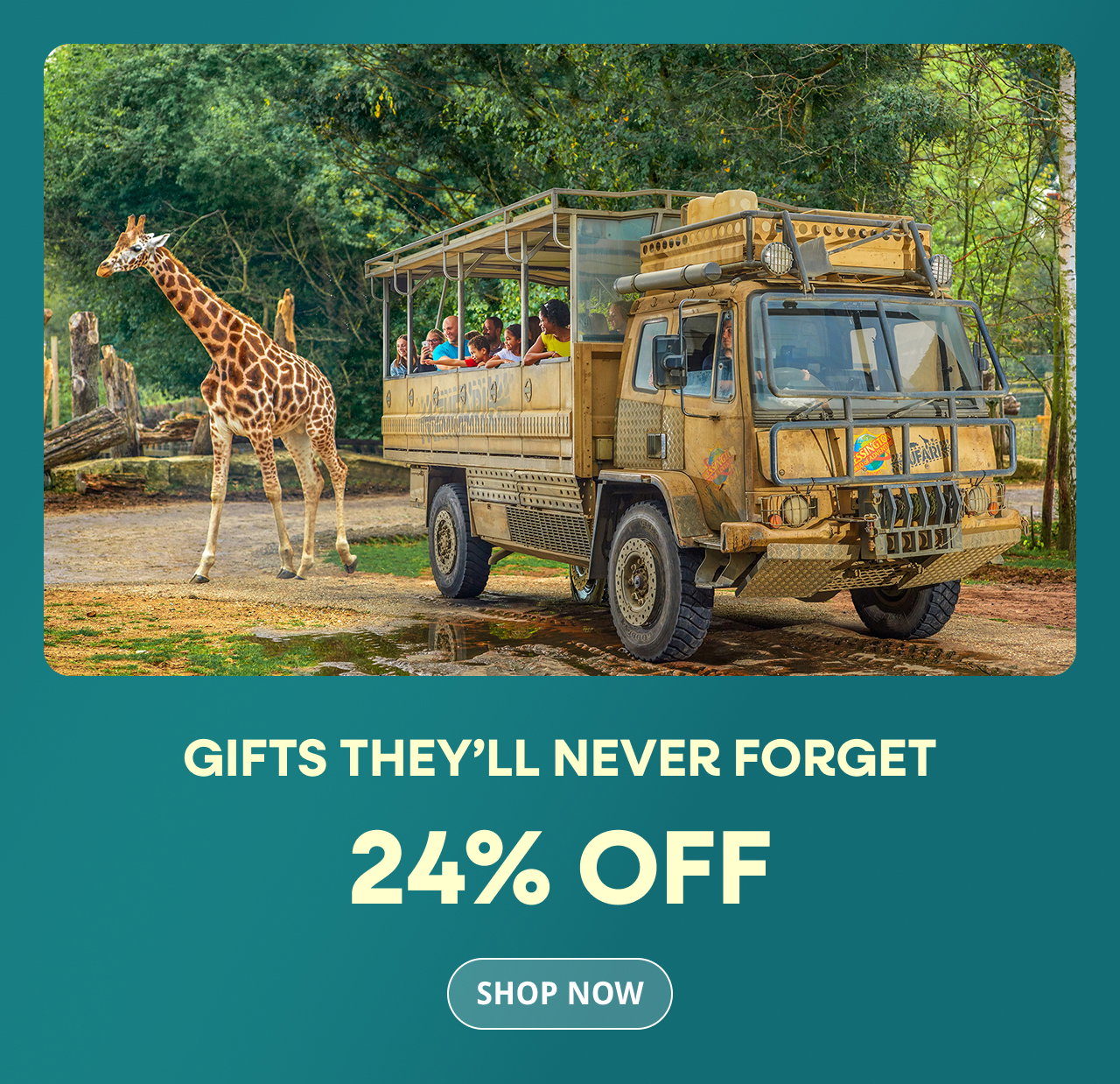 24% off gifts they’ll never forget
