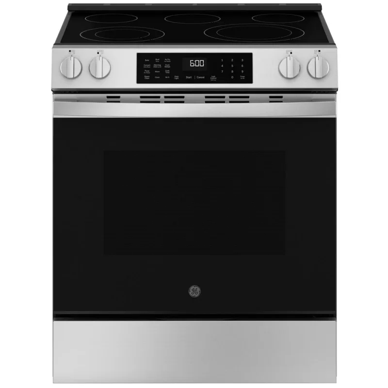 Image of GE 600 Series 30" Slide-In Electric Range with Air Fry