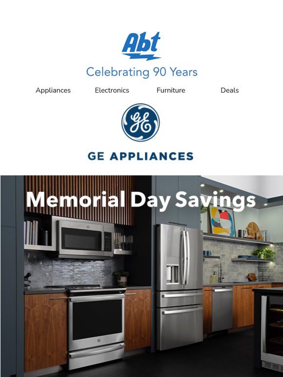 Memorial Day Savings on GE, GE Profile & CAFÉ