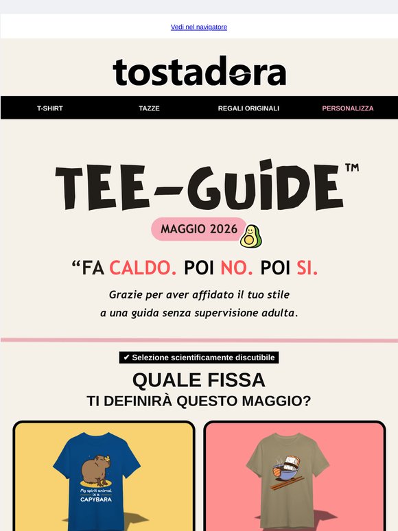 La Tee-Guide™ di maggio è arrivata 👀