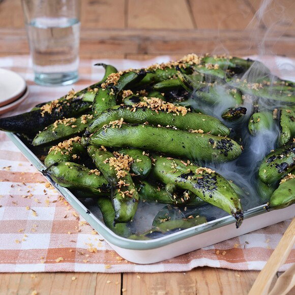 Tuinbonen van de barbecue