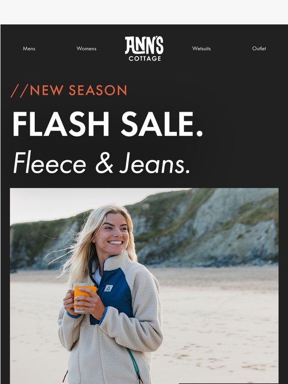 30% OFF New Season Denim + Fleeces